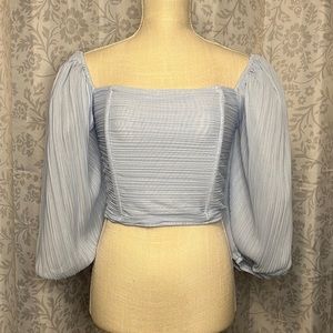 Tulle Sleeve Top